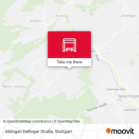 Aldingen Dellinger Straße map