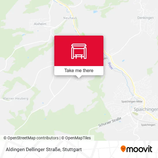 Карта Aldingen Dellinger Straße