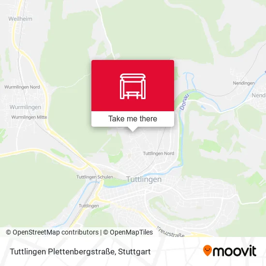 Карта Tuttlingen Plettenbergstraße