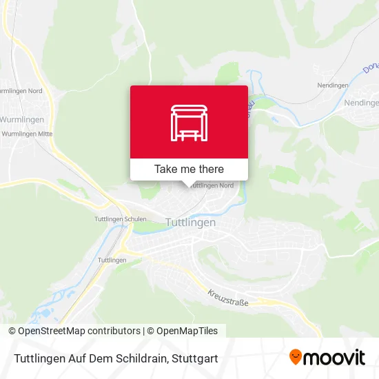 Карта Tuttlingen Auf Dem Schildrain