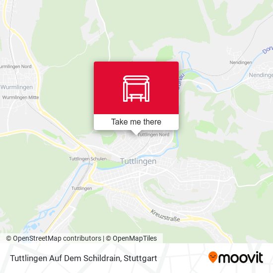 Карта Tuttlingen Auf Dem Schildrain