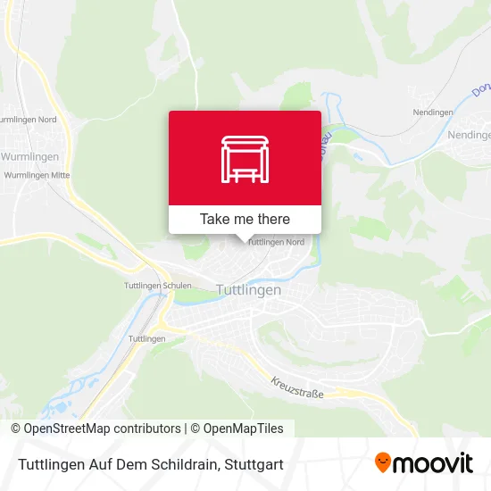 Карта Tuttlingen Auf Dem Schildrain