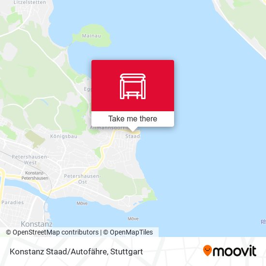Карта Konstanz Staad/Autofähre