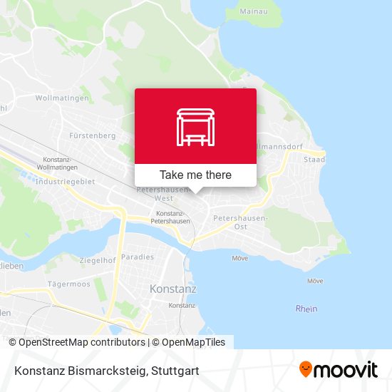 Konstanz Bismarcksteig map