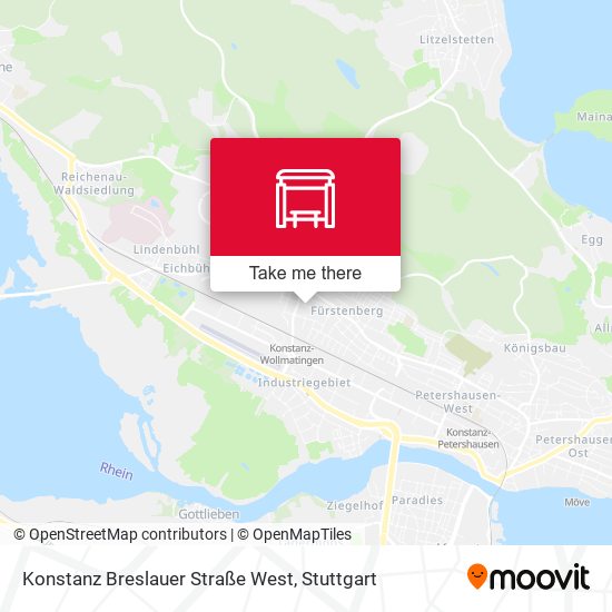 Konstanz Breslauer Straße West map