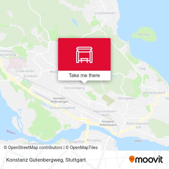 Карта Konstanz Gutenbergweg