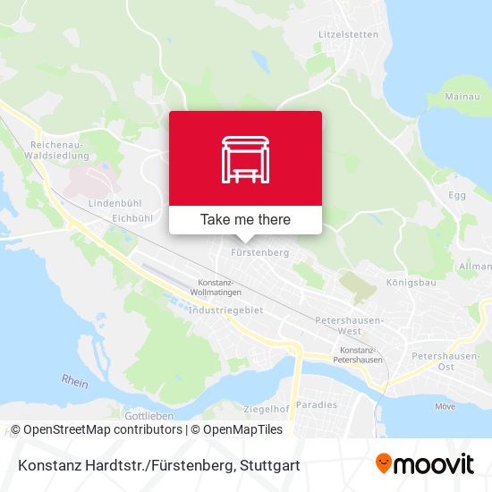 Карта Konstanz Hardtstr./Fürstenberg