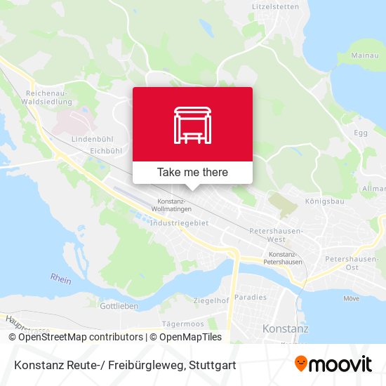 Konstanz Reute-/ Freibürgleweg map