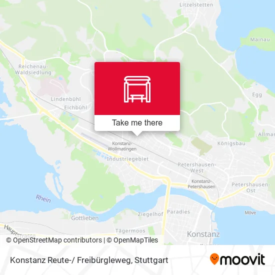 Карта Konstanz Reute-/ Freibürgleweg