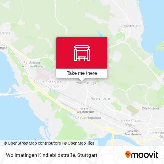 Карта Wollmatingen Kindlebildstraße