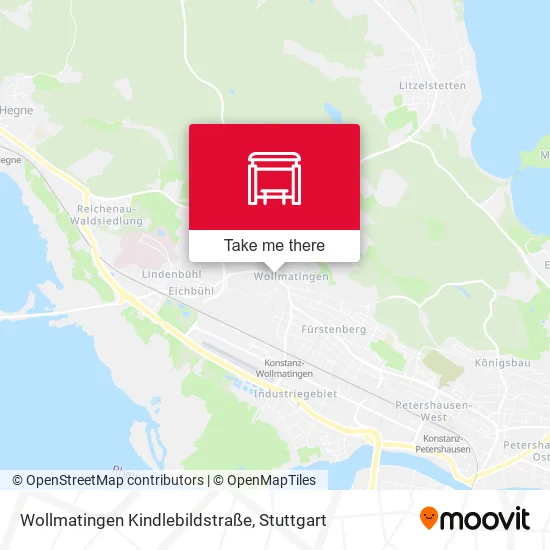 Карта Wollmatingen Kindlebildstraße