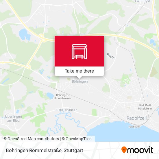 Böhringen Rommelstraße map