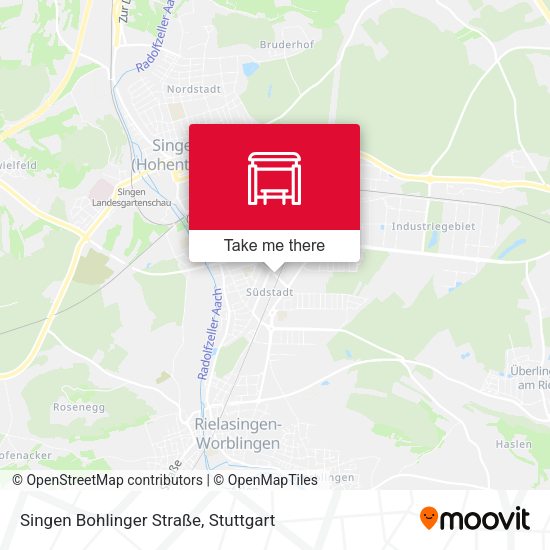 Singen Bohlinger Straße map