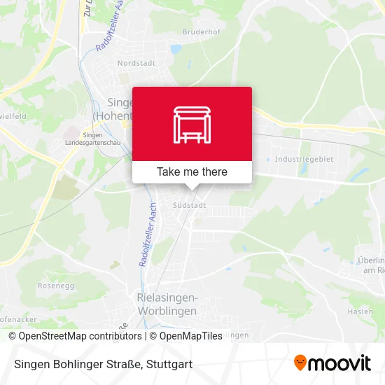 Карта Singen Bohlinger Straße
