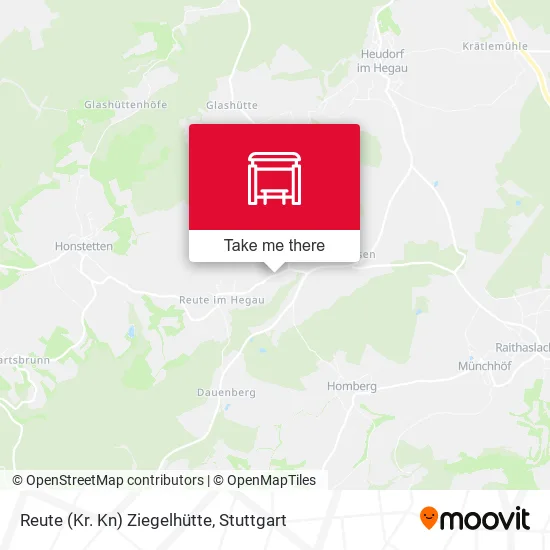 Карта Reute (Kr. Kn) Ziegelhütte