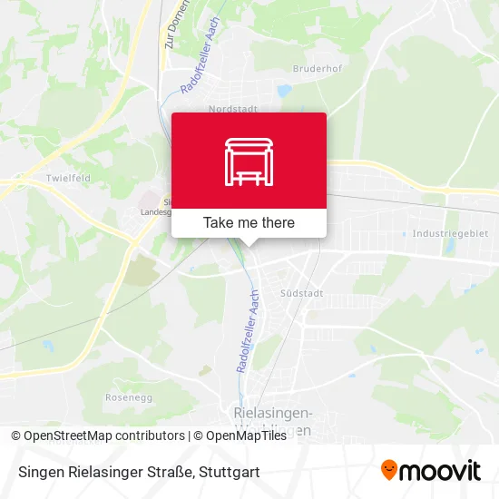 Карта Singen Rielasinger Straße