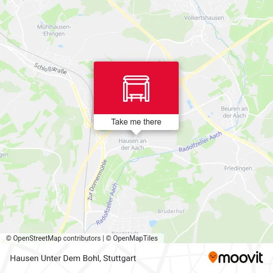 Карта Hausen Unter Dem Bohl