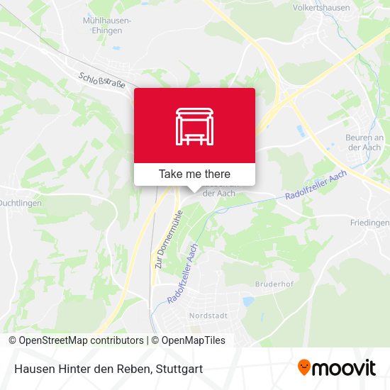 Hausen Hinter den Reben map