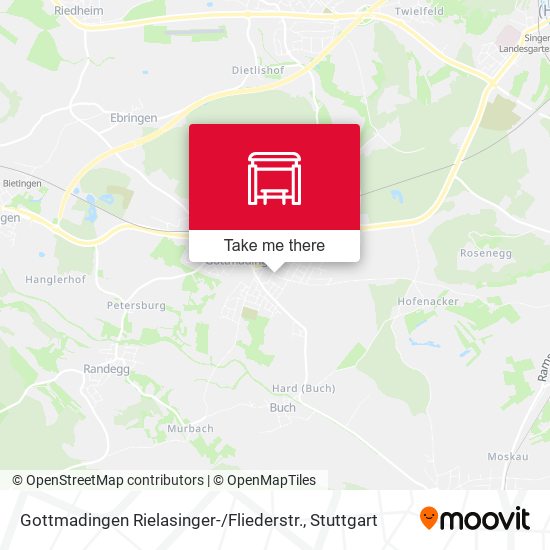 Карта Gottmadingen Rielasinger- / Fliederstr.