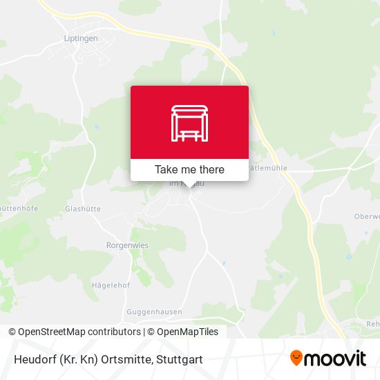 Heudorf (Kr. Kn) Ortsmitte map