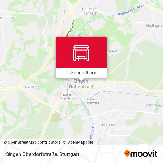 Singen Oberdorfstraße map
