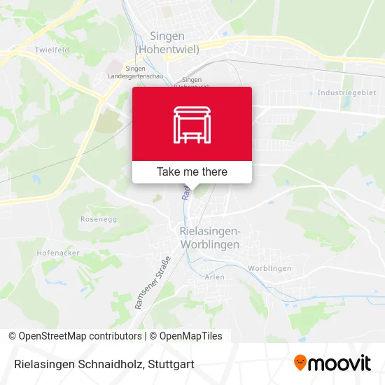 Rielasingen Schnaidholz map