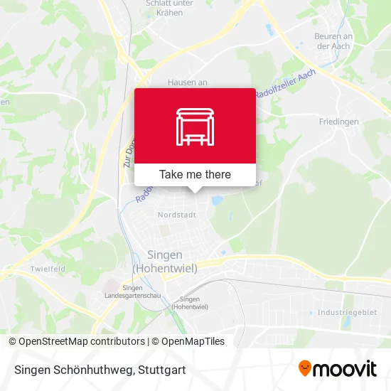 Карта Singen Schönhuthweg