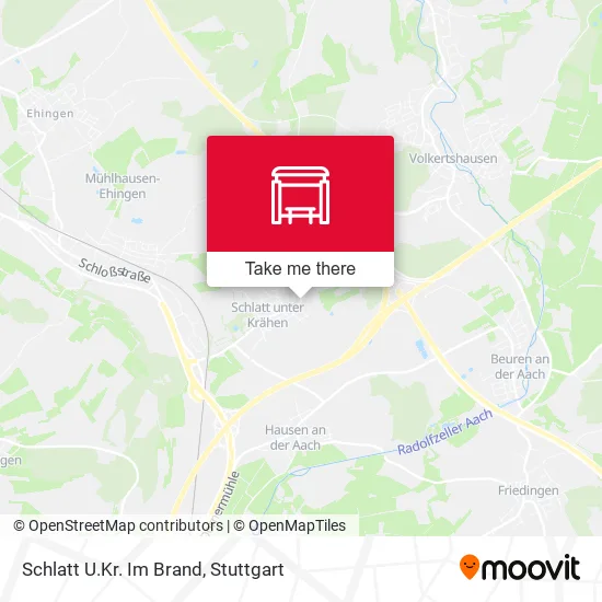 Карта Schlatt U.Kr. Im Brand