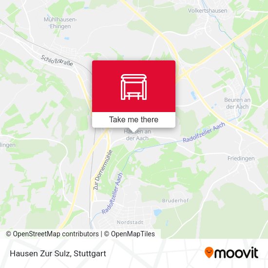 Карта Hausen Zur Sulz