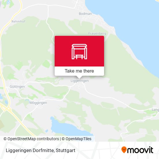Liggeringen Dorfmitte map