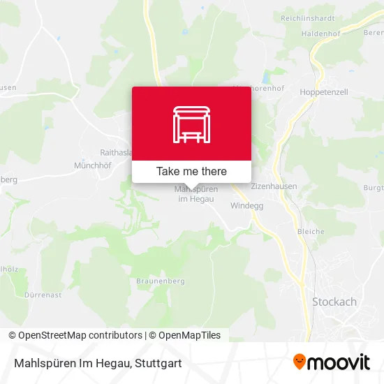 Карта Mahlspüren Im Hegau