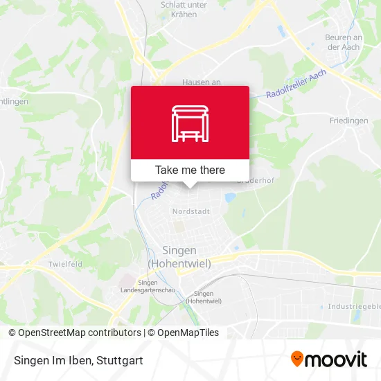 Карта Singen Im Iben