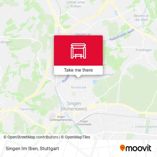 Карта Singen Im Iben