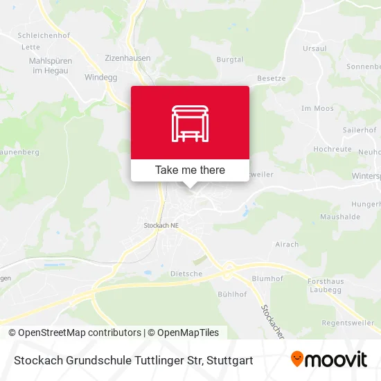 Карта Stockach Grundschule Tuttlinger Str