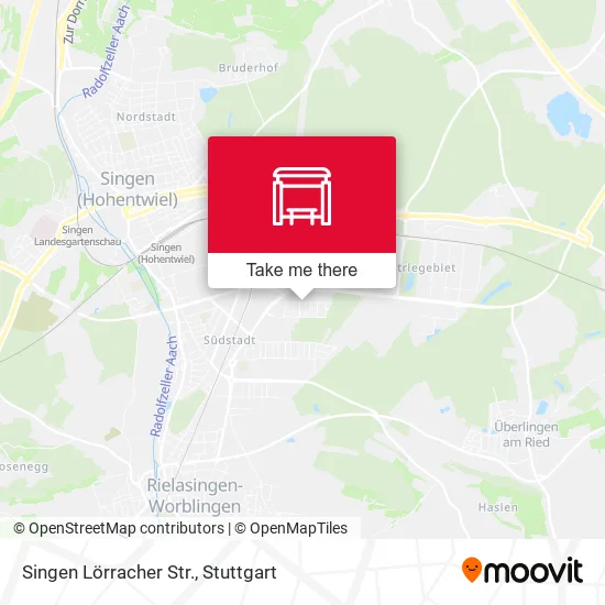 Карта Singen Lörracher Str.