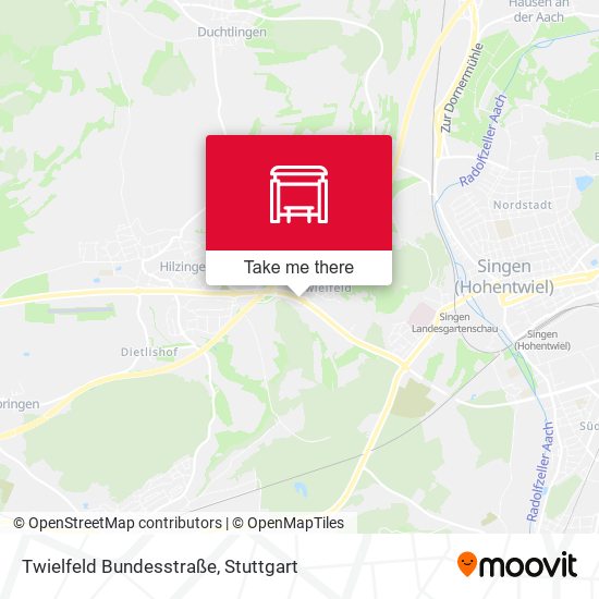Twielfeld Bundesstraße map