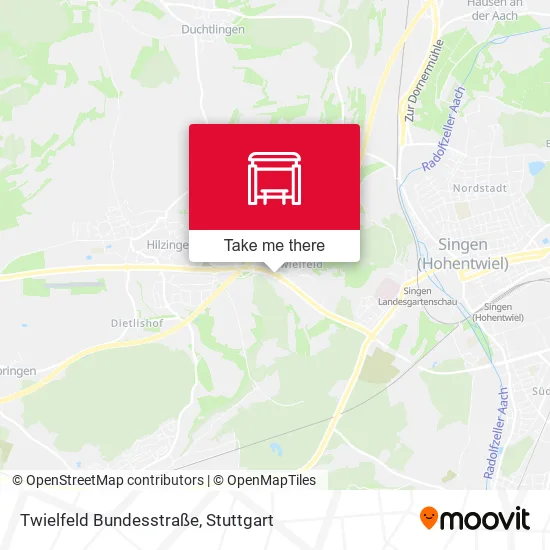 Карта Twielfeld Bundesstraße