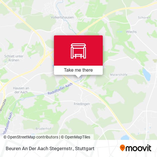 Карта Beuren An Der Aach Stegernstr.