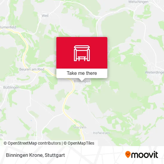 Карта Binningen Krone