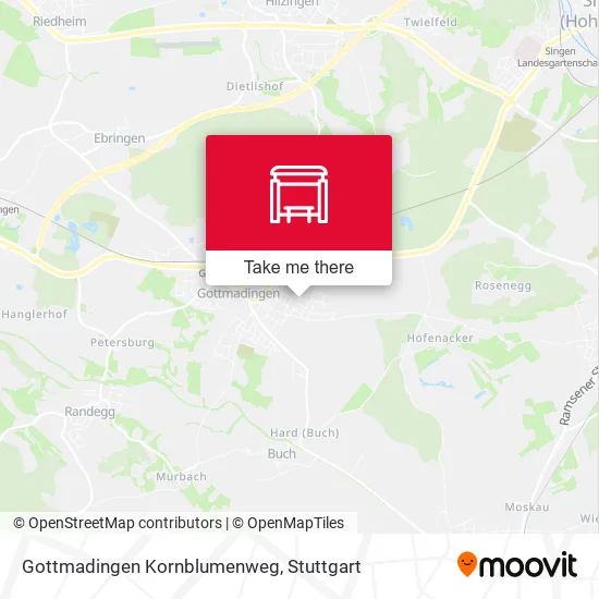 Карта Gottmadingen Kornblumenweg