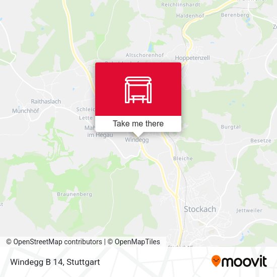Windegg B 14 map