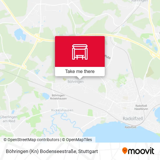 Карта Böhringen (Kn) Bodenseestraße