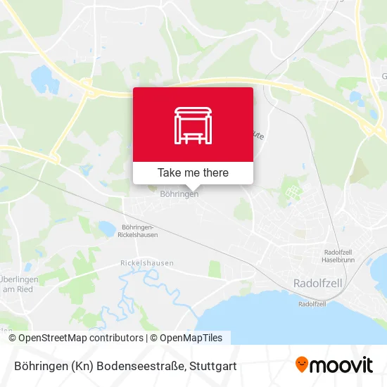 Карта Böhringen (Kn) Bodenseestraße