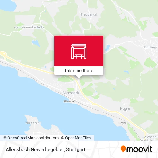 Карта Allensbach Gewerbegebiet