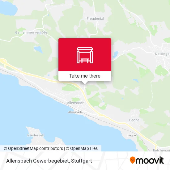 Карта Allensbach Gewerbegebiet