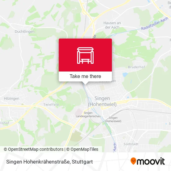 Карта Singen Hohenkrähenstraße