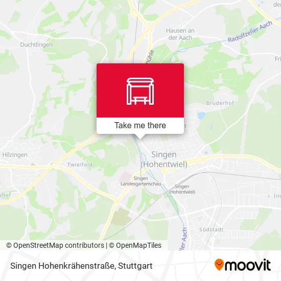 Карта Singen Hohenkrähenstraße