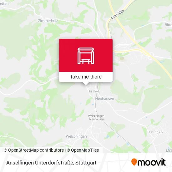 Карта Anselfingen Unterdorfstraße