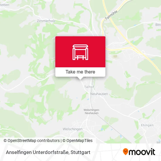 Карта Anselfingen Unterdorfstraße