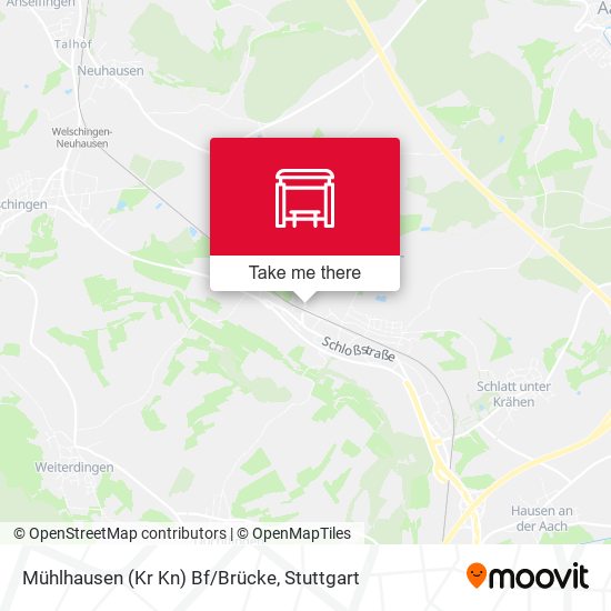 Mühlhausen (Kr Kn) Bf/Brücke map